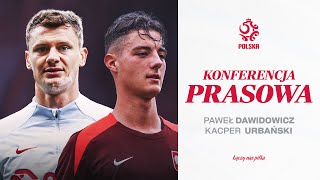 DAWIDOWICZ I URBAŃSKI NA KONFERENCJI PRASOWEJ REPREZENTACJI POLSKI RETRANSMISJA ⚪🔴 [upl. by Eugenie553]