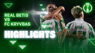 Resumen del partido Real Betis  FC Kryvbas  HIGHLIGHTS  Real BETIS Balompié [upl. by Hamrnand]