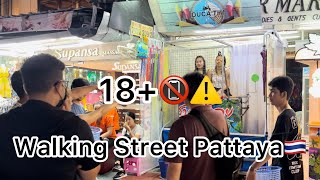 Walking Street Pattaya Thailand🇹🇭  18 vlog  46wale  Night life in Thailand [upl. by Assilen]