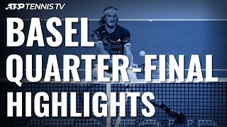 Tsitsipas Sets Federer Clash Opelka amp De Minaur Also Win  Basel 2019 QuarterFinal Highlights [upl. by Ettevol189]