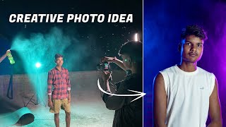 Backlight Portrait Photoshoot Tutorial  Creative Photo Ideas at Home [upl. by Nelli962]