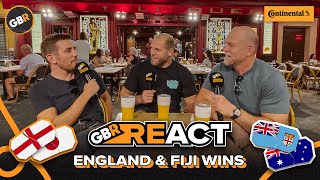 GBR React to England and Fiji Wins 🌹🇫🇯 [upl. by Fafa]