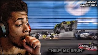 I Reacted To Nascar Highest Flips Moments [upl. by Vicky]