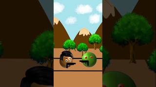 Greenball Vs Brownball fight funnymemes animation shorts [upl. by Anaibib]