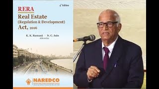 RERA Lecture By K K Ramani Real Estate Regulation amp Development Act 2016 [upl. by Ahseele]