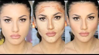 Makyajla Yüz İnceltme CONTOUR amp HIGHLIGHT [upl. by Lynad]