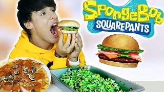 i only ate SPONGEBOB FOODS for 24 hours [upl. by Harbot]