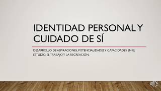 Desarrollo de aspiraciones potencialidades y capacidades en el estudio el trabajo y la recreación [upl. by Hurlbut615]