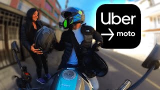 Trabaje en UBER MOTO por primera vez es una app rentable [upl. by Nivlac]