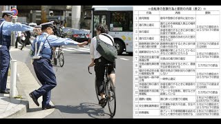 【自転車による人傷事故多発】警察庁は取り締まり強化の方針‼ プラス＋、初等教育で交通安全教育と自転車の乗り方教育の徹底が必要‼ [upl. by Helli511]