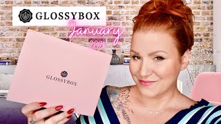 WELL THIS SURPRISED ME UNBOXING GLOSSYBOX JANUARY 2021 BEAUTY BOX [upl. by Nanji241]