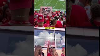 Taylor Swifts Unexpected Kiss at Chiefs Game Fans Bold Sign Stuns 💋🐱 [upl. by Eed]