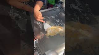 Halal oyster  kerang omelette in Penang Gurney Drive Hawker Centre [upl. by Darken]