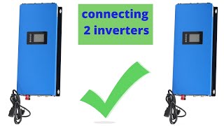 Connecting 2 2kW grid tie inverters with limiter in parallel Power source  235kWh LiFePo4 bank [upl. by Nyletac]