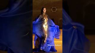 Majorelle Blue Elegance Stephane Rollands Silk Jersey Ensemble [upl. by Atikcir]