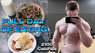 FULL DAY of EATING on an AGGRESSIVE CUT  2100 Calories [upl. by Barfuss815]