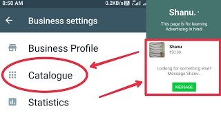 How To Use Catalogue amp Add Set in WhatsApp Business [upl. by Amiel]