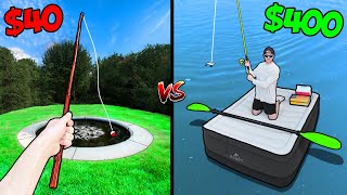 40 vs 400 Budget Fishing Challenge [upl. by Hsaniva194]