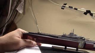 The Surcouf Undersea Cruiser Frances BattleshipSubmarine 1350 Scale Atlas Model [upl. by Corbett]