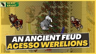 TIBIA QUESTS 1 COMO FAZER A QUEST AN ANCIENT FEUD  ACESSO WERELIONS [upl. by Janella216]