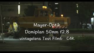 MeyerOptik Domiplan 50mm f28 vintagelens Film6 C4K [upl. by Denbrook]