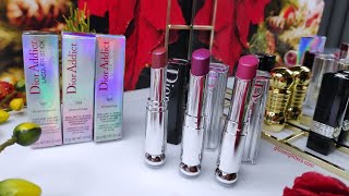 DIOR ADDICT Stellar Shine Lipsticks Review amp Swatches [upl. by Nino]