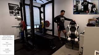 Feb 2025 Comp Training  74kg Powerlifter  Session 5 [upl. by Llenrahs]