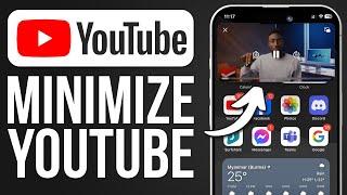 How To Minimize YouTube On iPhone 2024  Full Guide [upl. by Ahsinar628]