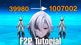 F2p C0 ARLECCHINO 🔥 Hitting 1 Million DMG Nuke Tutorial Showcase BlackClif r1Genshin Impact [upl. by Aronaele]