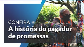 De Caruaru PE a Aparecida romeiro cumpre promessa após mais de quatro anos caminhando [upl. by Nahshunn]