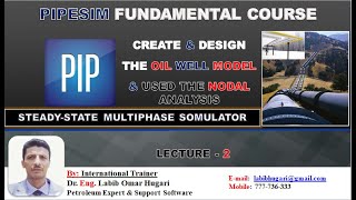 LECTURE 2PIPESIM HOW TO CREATE amp DESIGN THE OIL WELL MODEL amp USED THE NODAL ANALYSIS DRENGLABIB [upl. by Bitthia401]