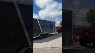 Enclosed trailer back on the road after service repair trailershop michigan [upl. by Yeliab]