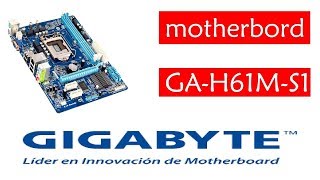 REVIEW  Ga h61m s1Gigabyte INDIA [upl. by Luht141]