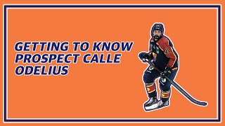 Getting to know Islanders prospect Calle Odelius [upl. by Nedyah]