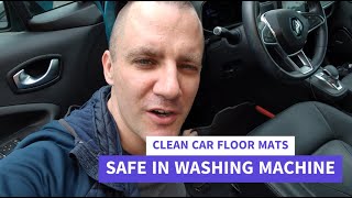 How to clean car floor mats safe in your home washing machine Renault Zoe [upl. by Bussy706]