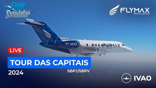 🔵 LIVEIVAO 🔵 ✈️Voando na IVAO  SBPJSBPV  C700  FLYMAX VA  MSFS2020 [upl. by Hilario]