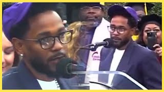 Kendrick Lamar Makes First Public Appearance Since Beef with Drake At Compton College Graduation [upl. by Buckie]