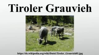 Tiroler Grauvieh [upl. by Terrag]