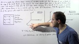 Galilean Velocity Transformation Example [upl. by Ahsened930]