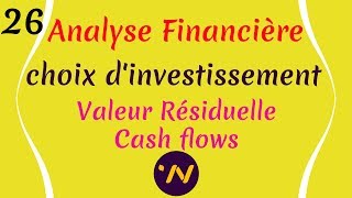 26Analyse financière choix dinvestissement caractéristiques dun projet dinvestissement cash flow [upl. by Ebner104]