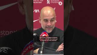 Guardiola explica la polémica con la grada de Anfield shorts [upl. by Keener]