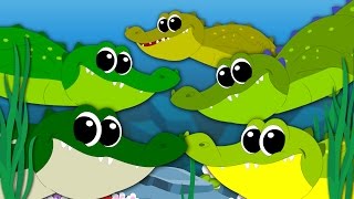 Five Crocodiles Went Swimming One Day  Nursery Rhymes  Kids Songs  Original Rhymes  Baby Rhymes [upl. by Aeet]