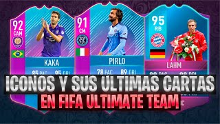 ICONOS DE FIFA 22 Y SUS ULTIMAS CARTAS EN FIFA ULTIMATE TEAM [upl. by Eadnus]