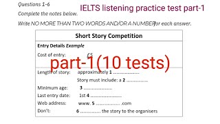 ielts listening practice test part 110 tests with answersHd video 2024 [upl. by Batory]