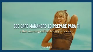 Sabrina Carpenter  Espresso  Español  Lyrics Video Oficial [upl. by Areis]