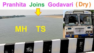 Sironcha to Mancherial  TSRTC MSRTC  Maharashtra to Telangana [upl. by Michaele]