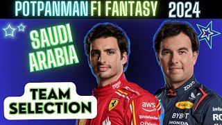 F1 Fantasy 2024  Jeddah Team Selection [upl. by Corb]