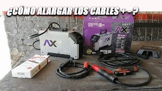 ¿CÓMO ALARGAR LOS CABLES DE MI MAQUINA SOLDADORA  PORTA ELECTRODO amp PINZA DE TRABAJO  COMPLETO [upl. by Limak]