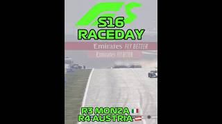 FS S16 RACEDAY ROUND 2🇮🇹🇦🇹🔥 motorsport fs f1 crash racing monza austria [upl. by Noyrb]