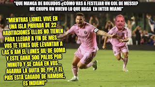 Hombre hígado soslaya el debut de Messi en EEUU y no concibe la quimera de alegrarse por su gol [upl. by Kirbee881]